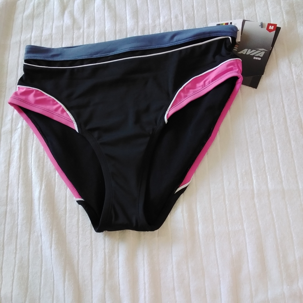 AVIA Women's Multicolor High-rise Bottom Swimwear Size Medium
